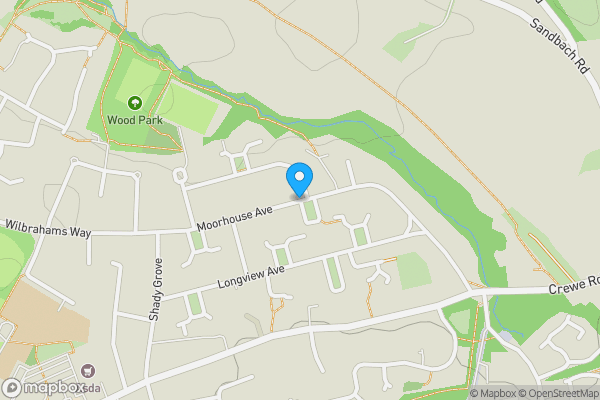 Map location for Moorhouse Avenue, Alsager, Staffordshire, ST7 2DT