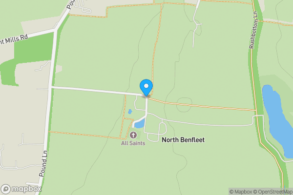 Map location for The Bungalow, Arterial Road, North Benfleet, Wickford, Essex, SS12 9JG