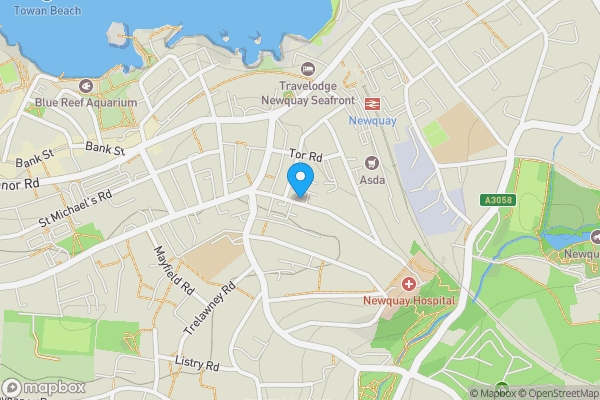 Map location for Land 11 St. Thomas Road, Newquay, Cornwall, TR7 1RS