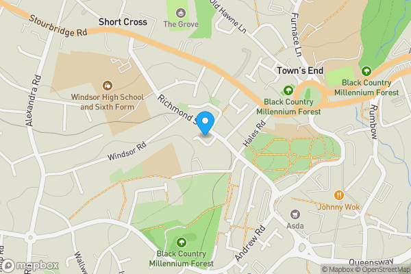 Map location for FGR's, 1, 5 & 6 & Land at 3 High Leasowes, Halesowen, West Midlands, B63 4BN