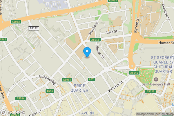 Map location for Apartment 109, 15 Hatton Garden, Liverpool, Merseyside L3 2HA