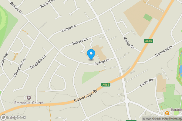 Map location for 12 Radnor Drive, Southport, Merseyside PR9 9RR