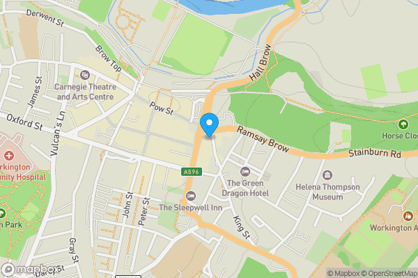 Map location for 10 & 12 Wilson Street, Workington, Cumbria CA14 4AZ