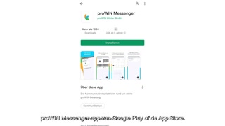 Handleiding proWIN Messenger