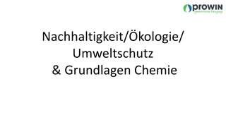 Basisschulung Nachhaltigkeit Ökologie Umweltschutz