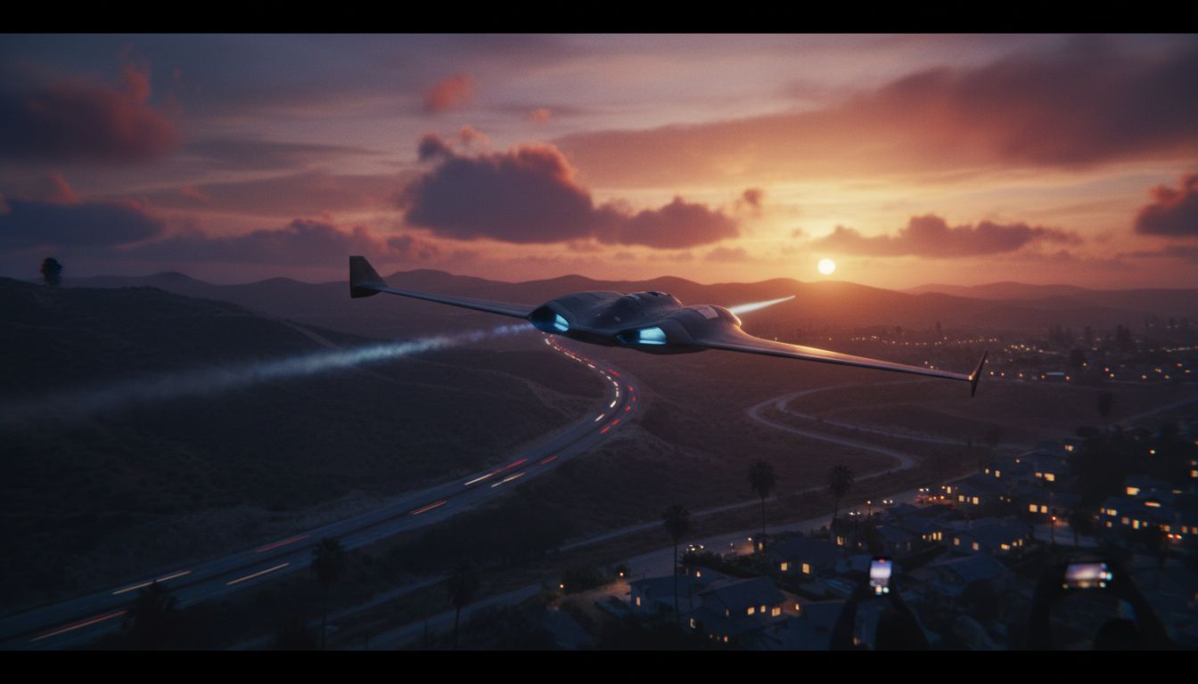 Footage Of Bizarre Aircraft Over California Goes Viral – But It's Not A UFO - SlashGear