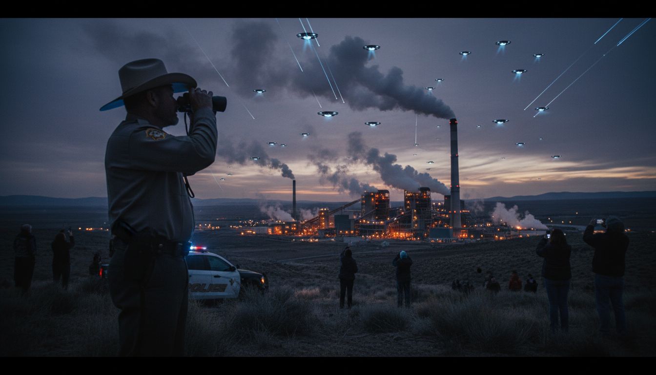 Sheriff Puzzled by UFOs Hovering Over Power Station