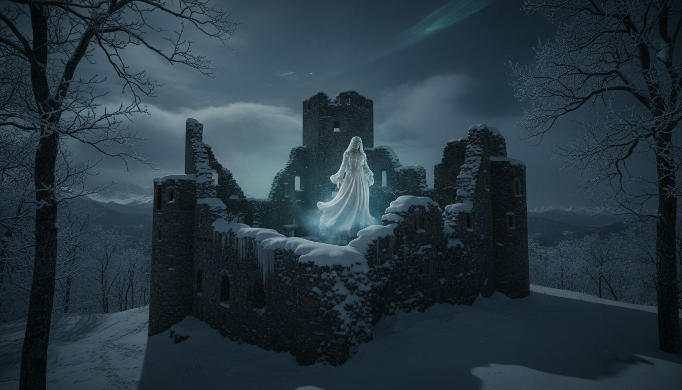 The White Lady of Rouelbeau Castle Ruins Appearing for Christmas