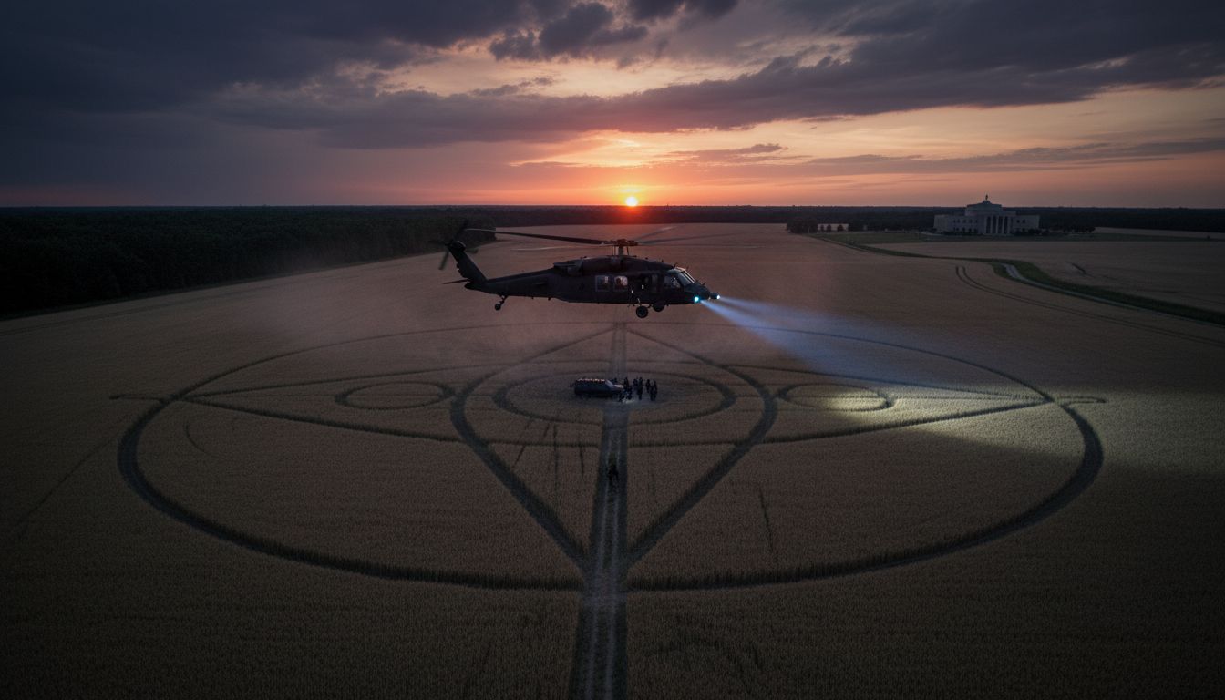 One of Ours Over One of Ours – The Military Over A Fresh Crop Circle!