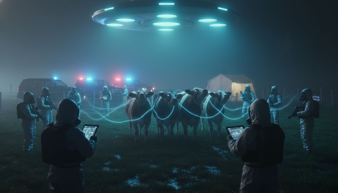Alien, UFO or what? Mysterious lights leave cows ‘hypnotised’: Probe turns confidential due to national security - Mint