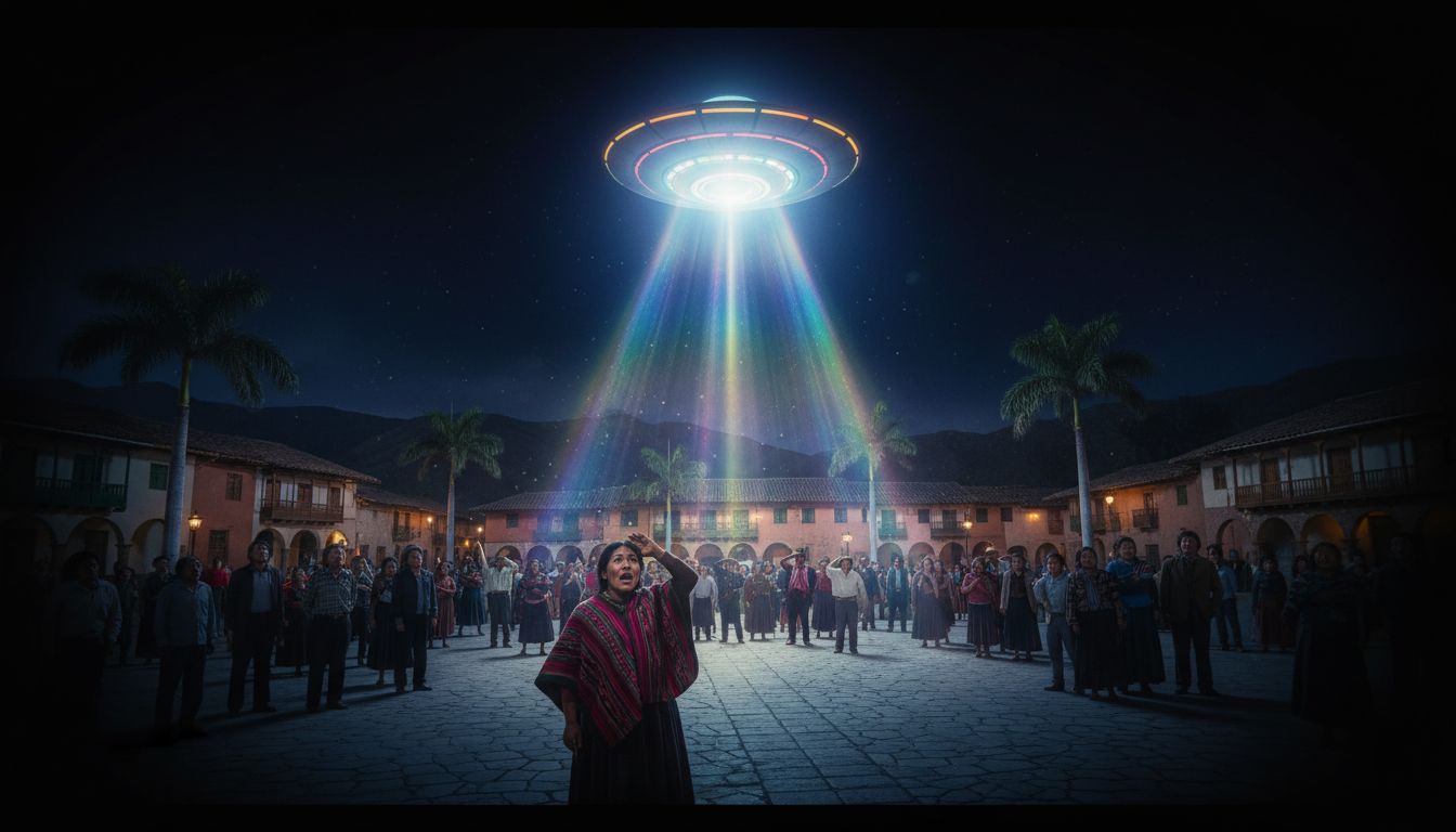 El Ovni que iluminó la plaza de Torata en Moquegua (Perú, 1978)
