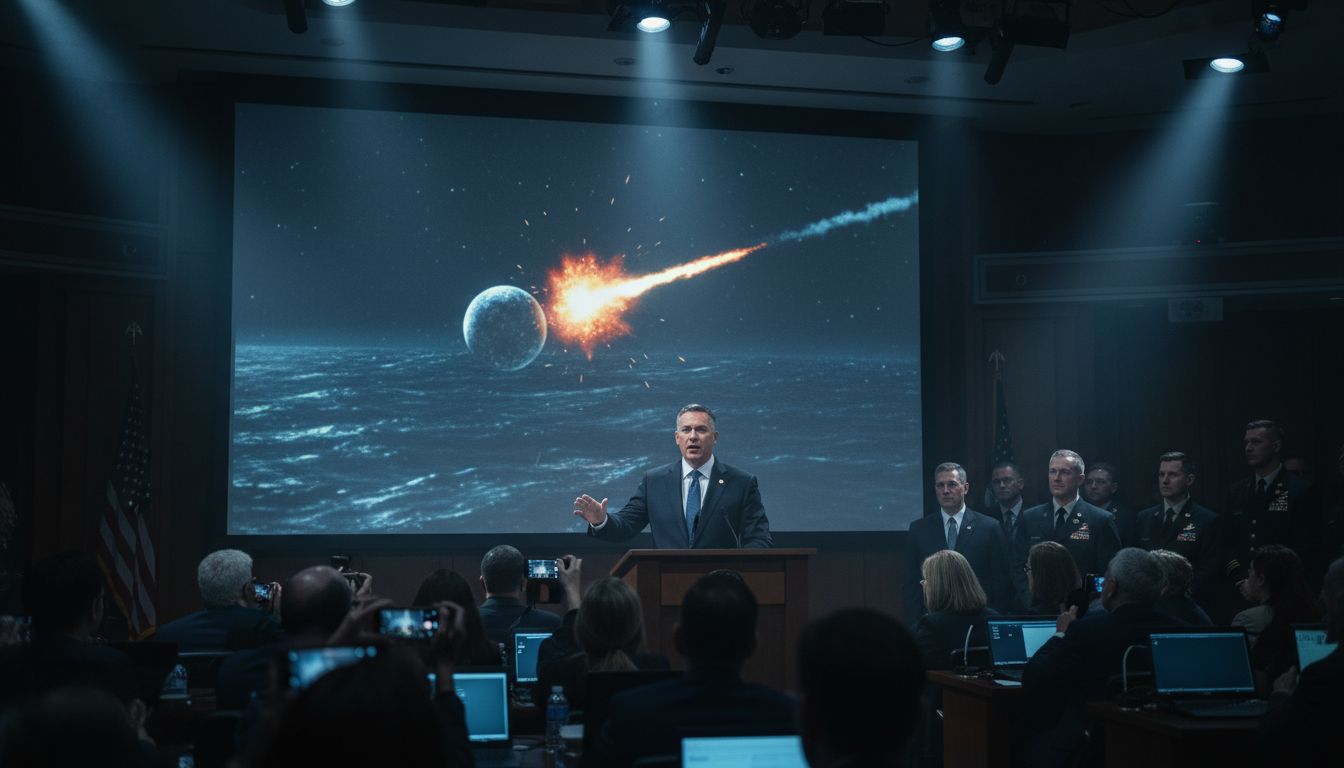 Video shown at House UAP hearing appears to show missile fired at object near Yemen