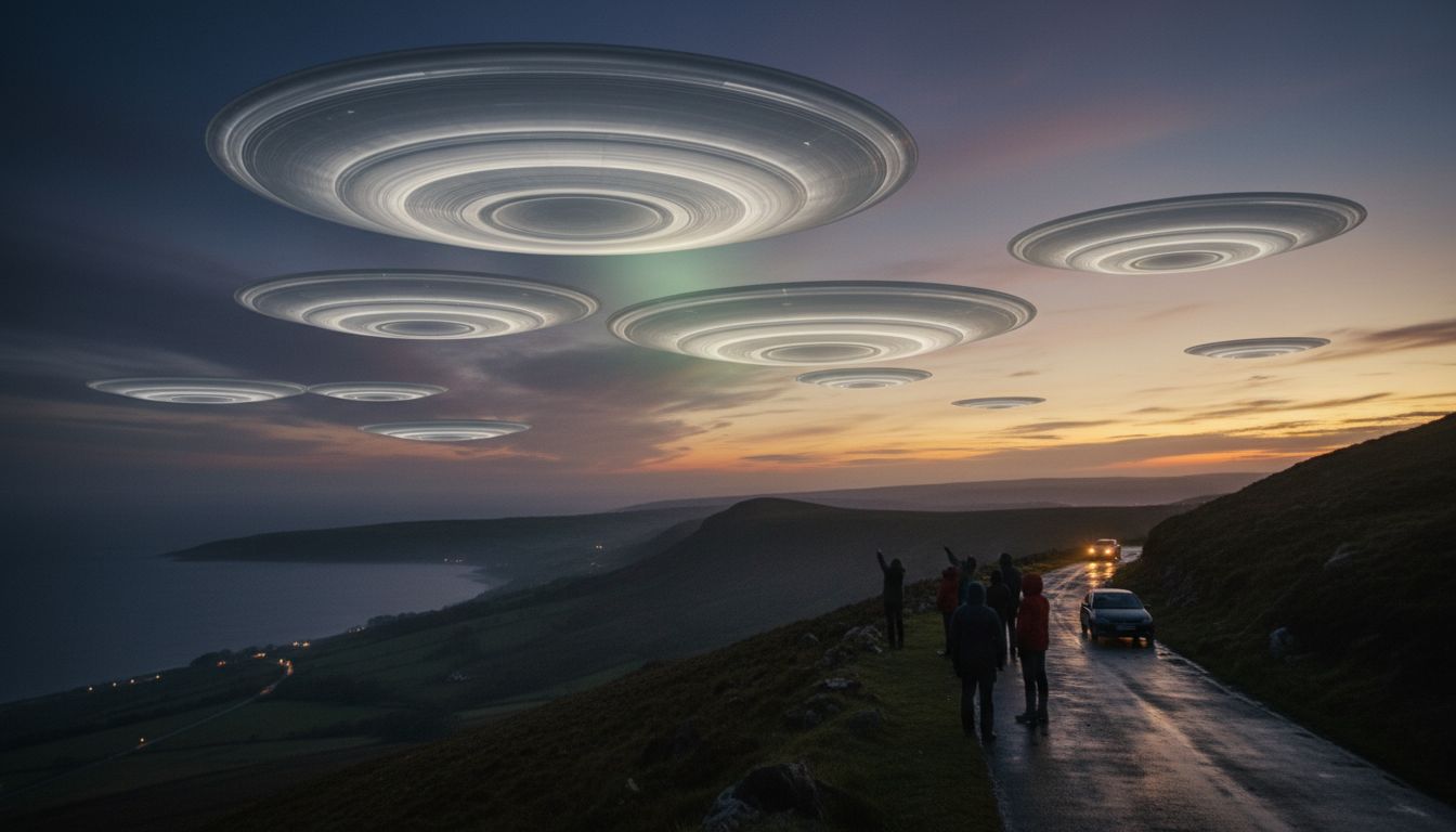Rare UFO clouds spotted in north Wales skies - BBC