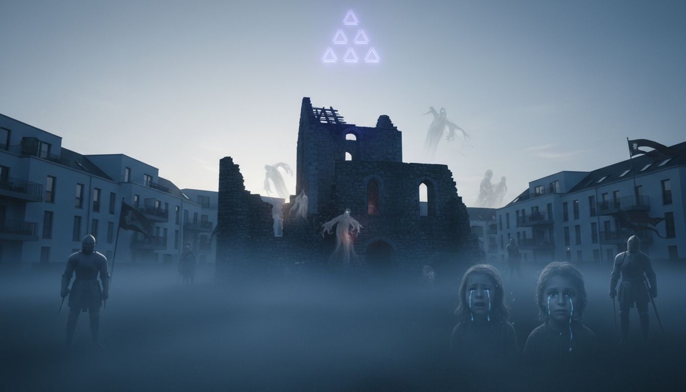 Knightly Ghosts Haunting St. Johanns-Vorstadt by the Rhine River