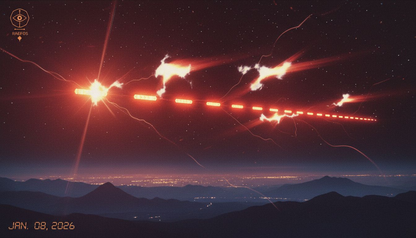 January 08th 2026 scannerguy1968 Starlink Train and transients in infrared