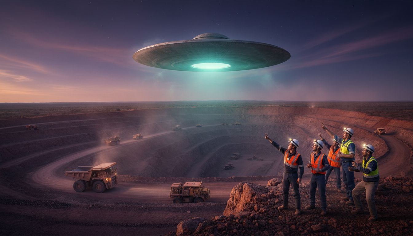 Aussie miners baffled after spotting bizarre object in the sky above the Pilbara: 'Genuine UFO' - Daily Mail