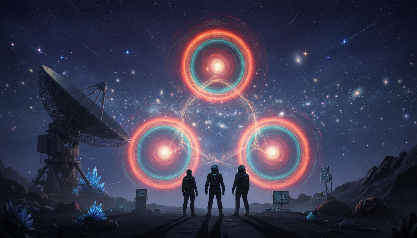 Citizen scientists identify unusual radio circle twins up to 978.000 light-years in diameter, the most powerful ORCs ever observed by astronomy. - CPG Click Petróleo e Gás
