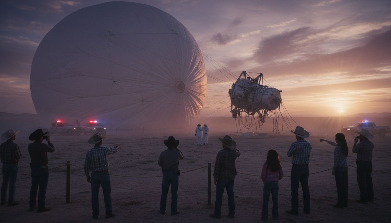 Not a UFO: Massive balloon touches down in West Texas - chron.com