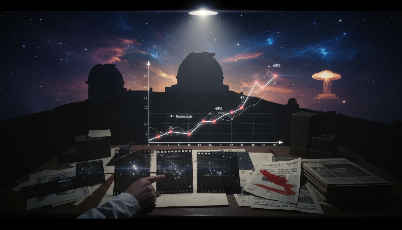 UFO sightings linked with nuclear weapons testing, US study claims