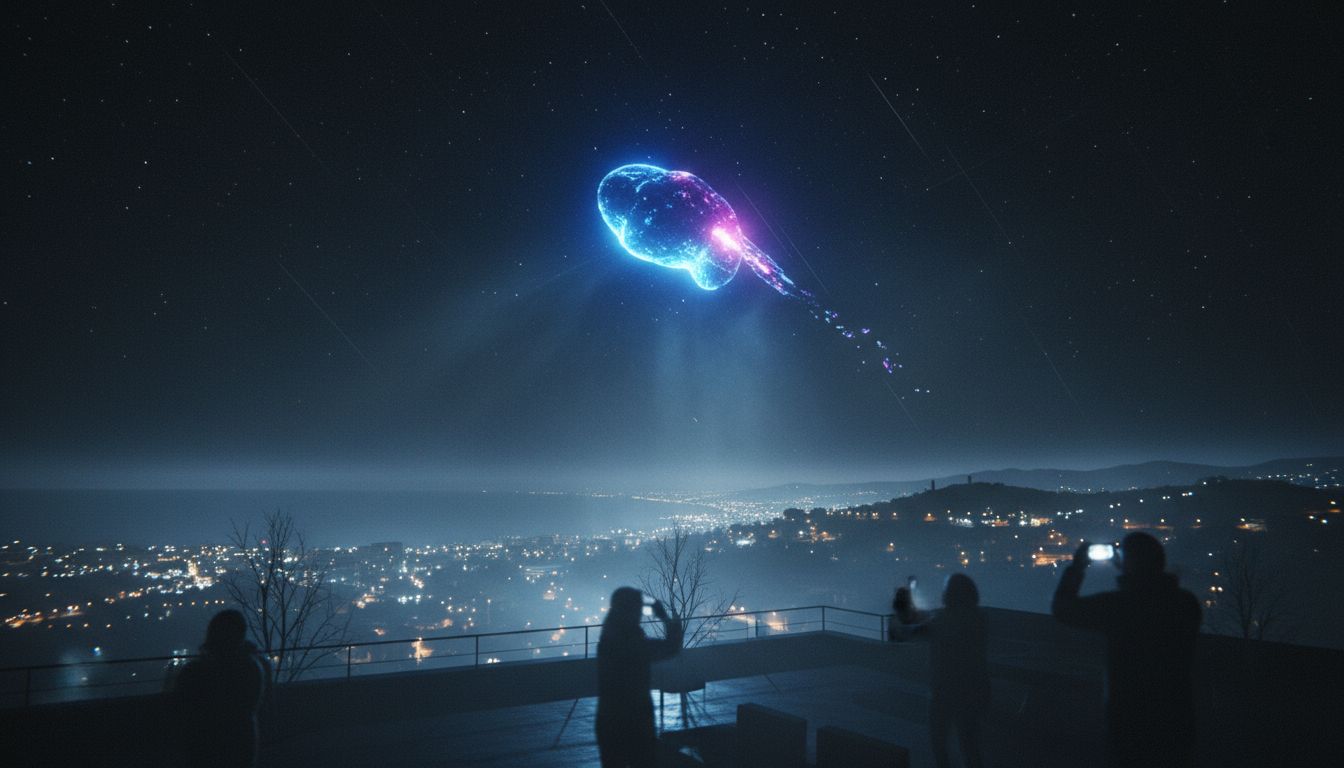 Alieni e UFO, luce misteriosa nella notte sopra Ancona: ecco cosa si vede nel video