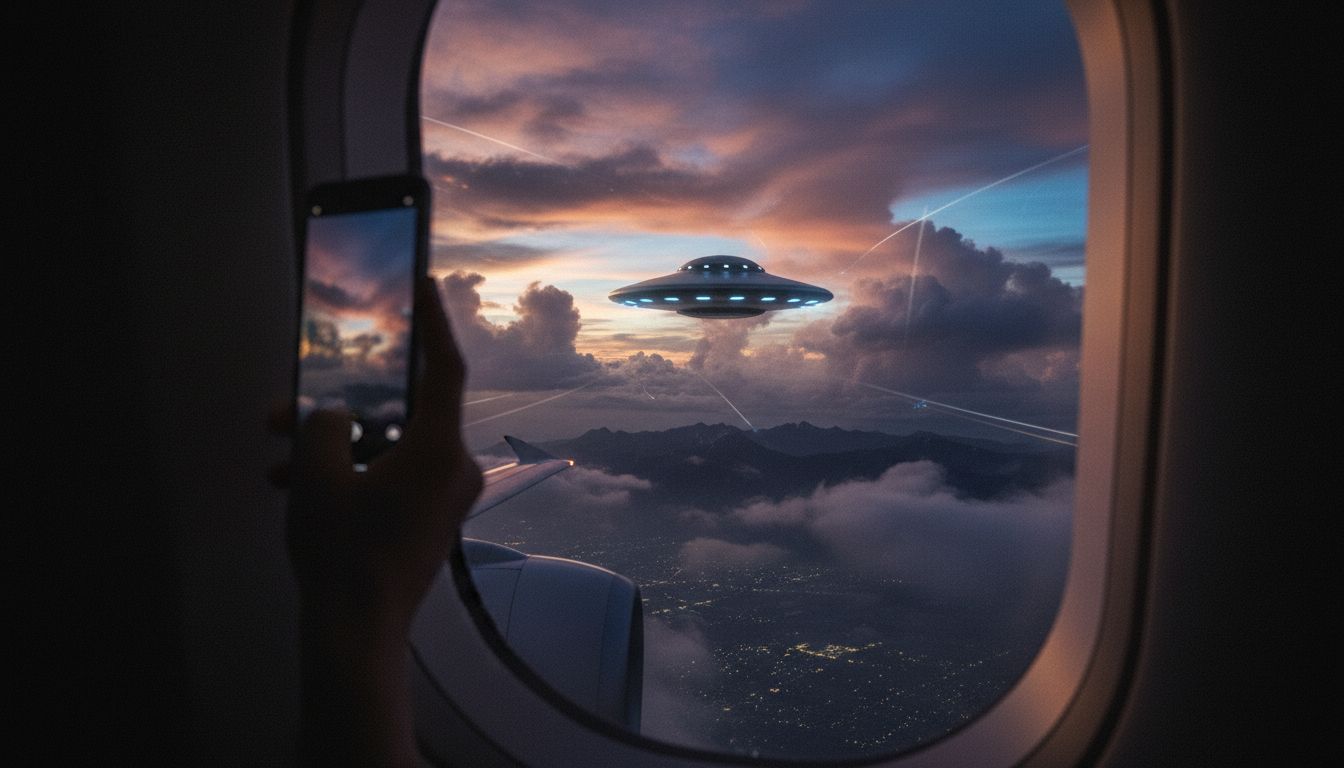UAP spotted by passenger on a plane