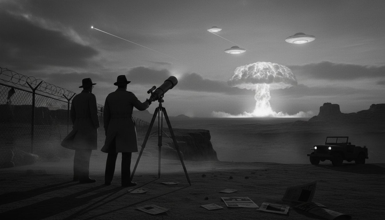Did aliens spy on our nuclear tests? Study finds signs of UFOs near US sites in 1950s - USA Today
