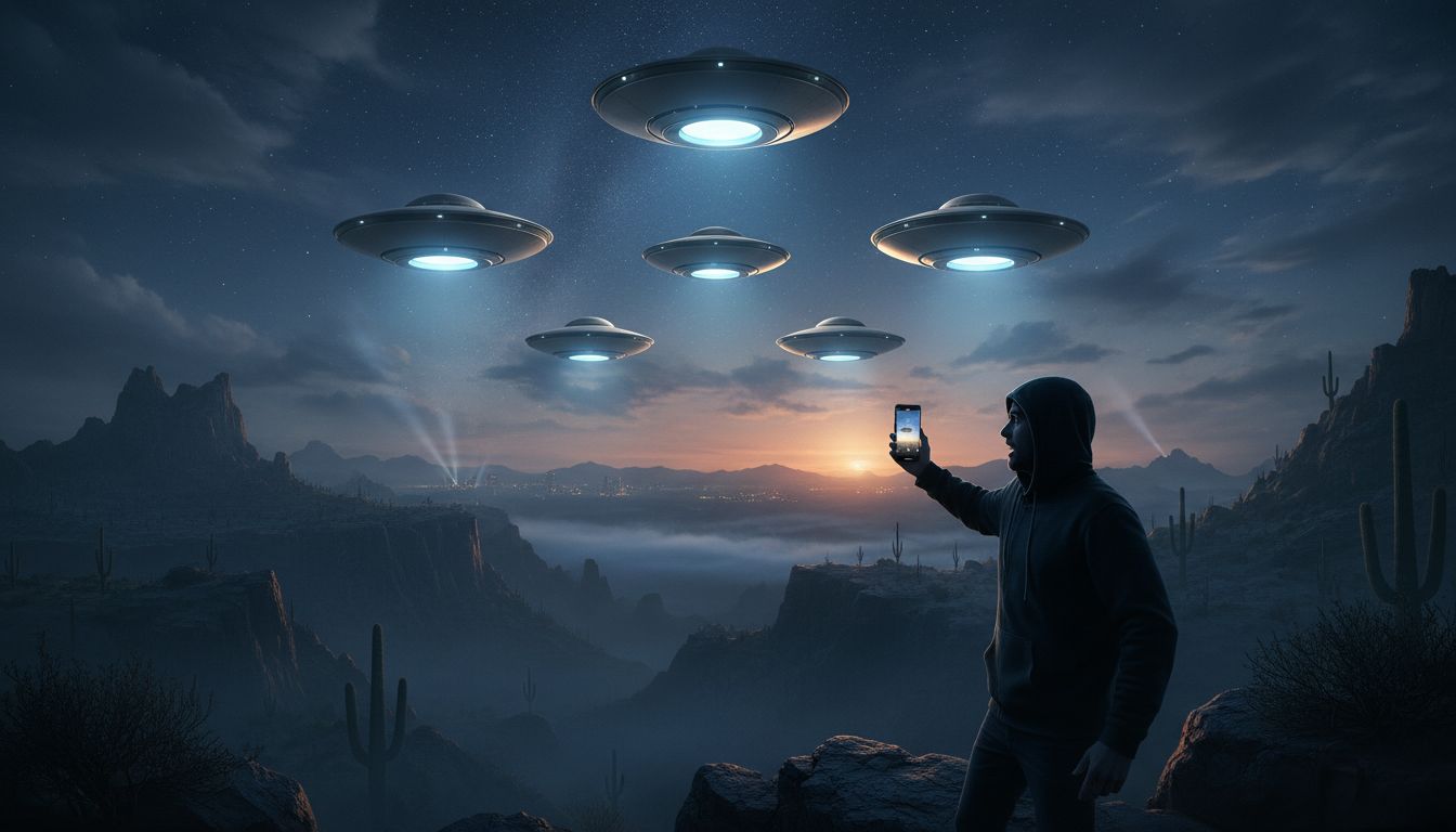 Joseph Z Captures 6 Mysterious UFOs on Video Amid Government Disclosure Announcement
