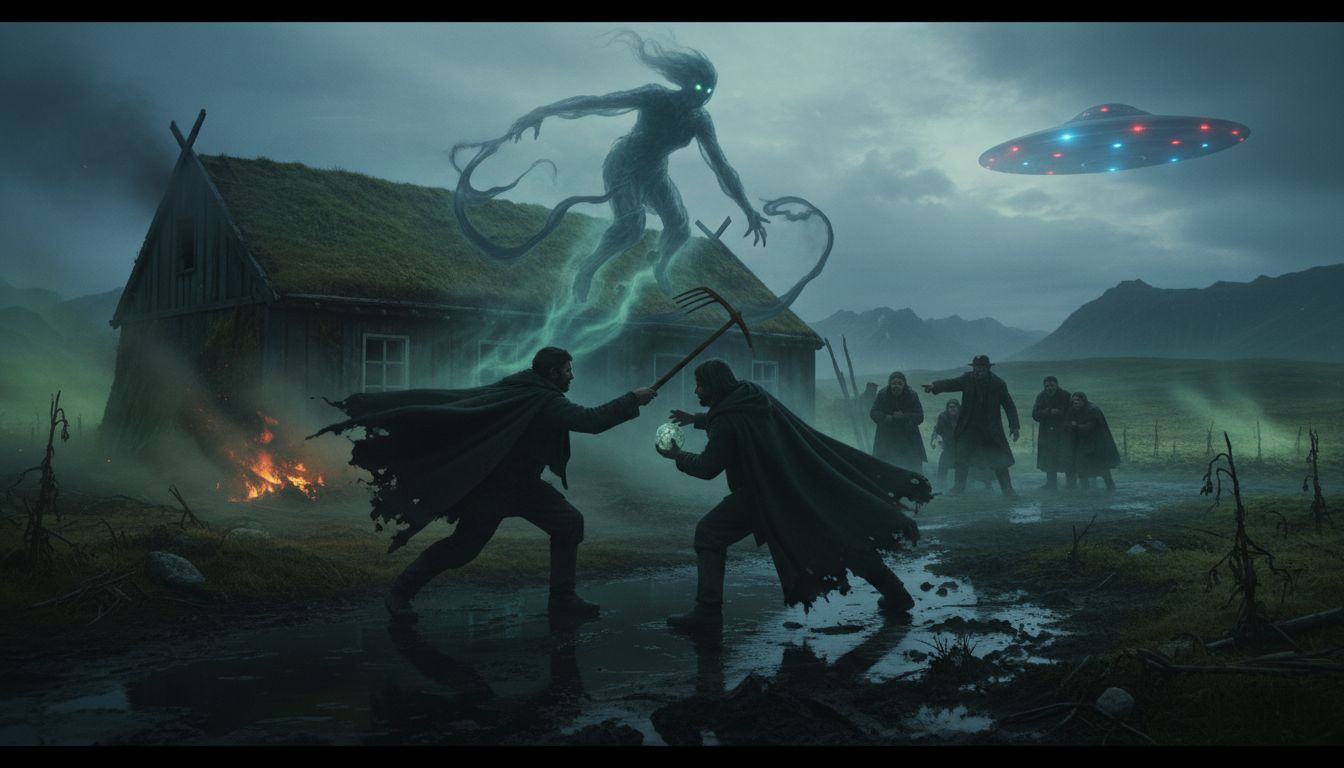 The Hleiðrargarðs-Skotta and the Ghostly Plague