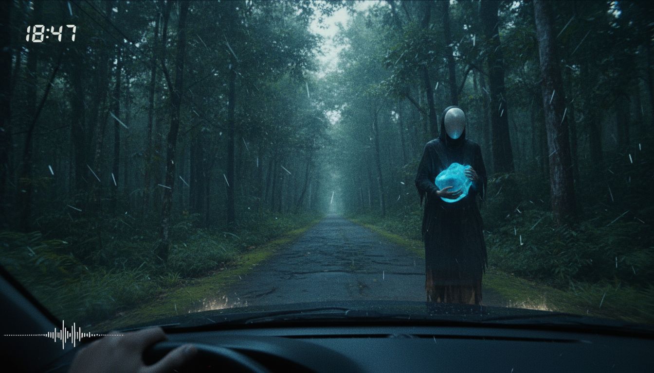 Forest Figure: The Dashcam Encounter in Indonesia