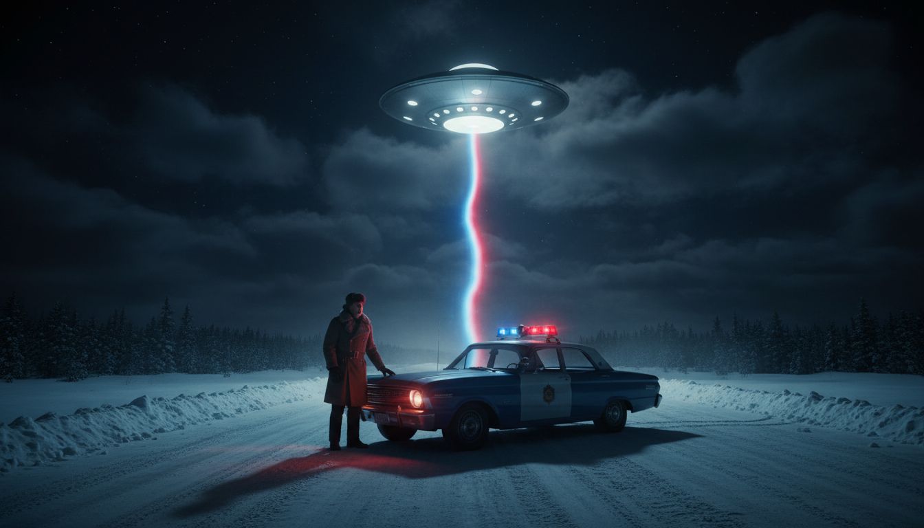 An RCMP Officer Witnesses a UFO Connected to the Ground By a Bending Stream of Light  The UFO Talker