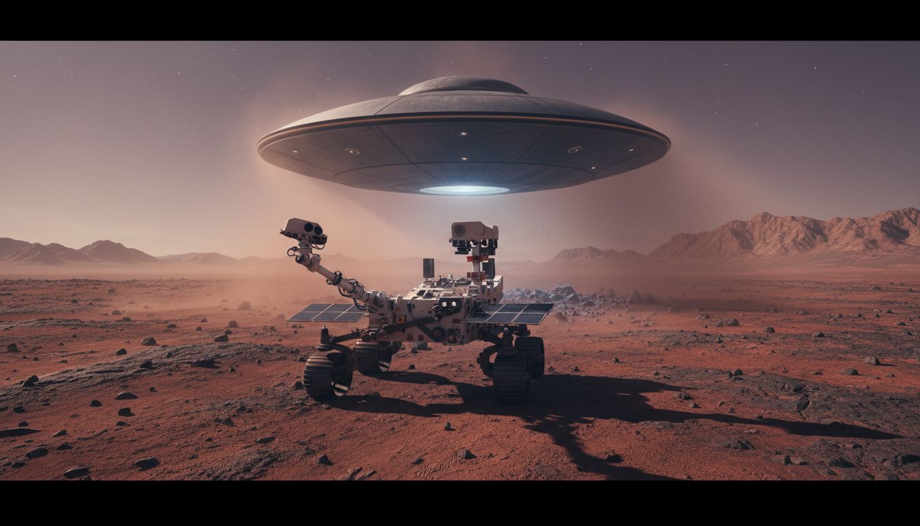 火星探査機「キュリオシティ」が空飛ぶ円盤を激撮！ NASA公式サイトに掲載された地球外UFO画像に騒然