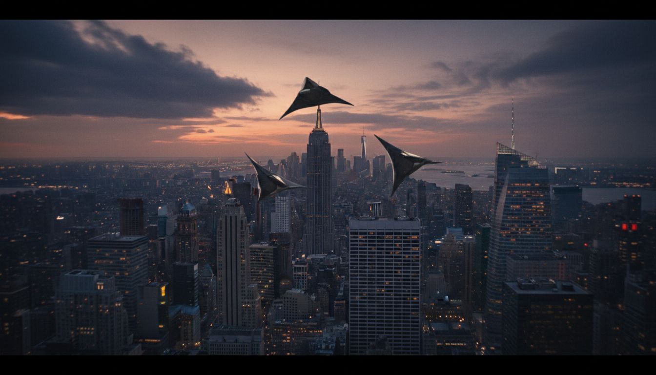 Eerie trio of UFOs spotted ‘chasing each other’ over New York City: video - New York Post