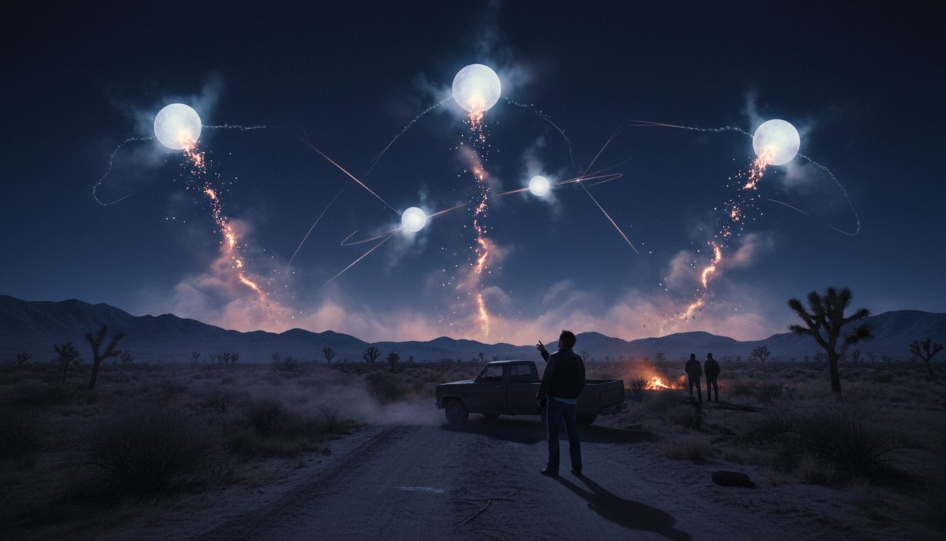 UFO, Unexplained Objects In Banning, Yucaipa Night Sky, Spark Questions In The IE: Did You See It?