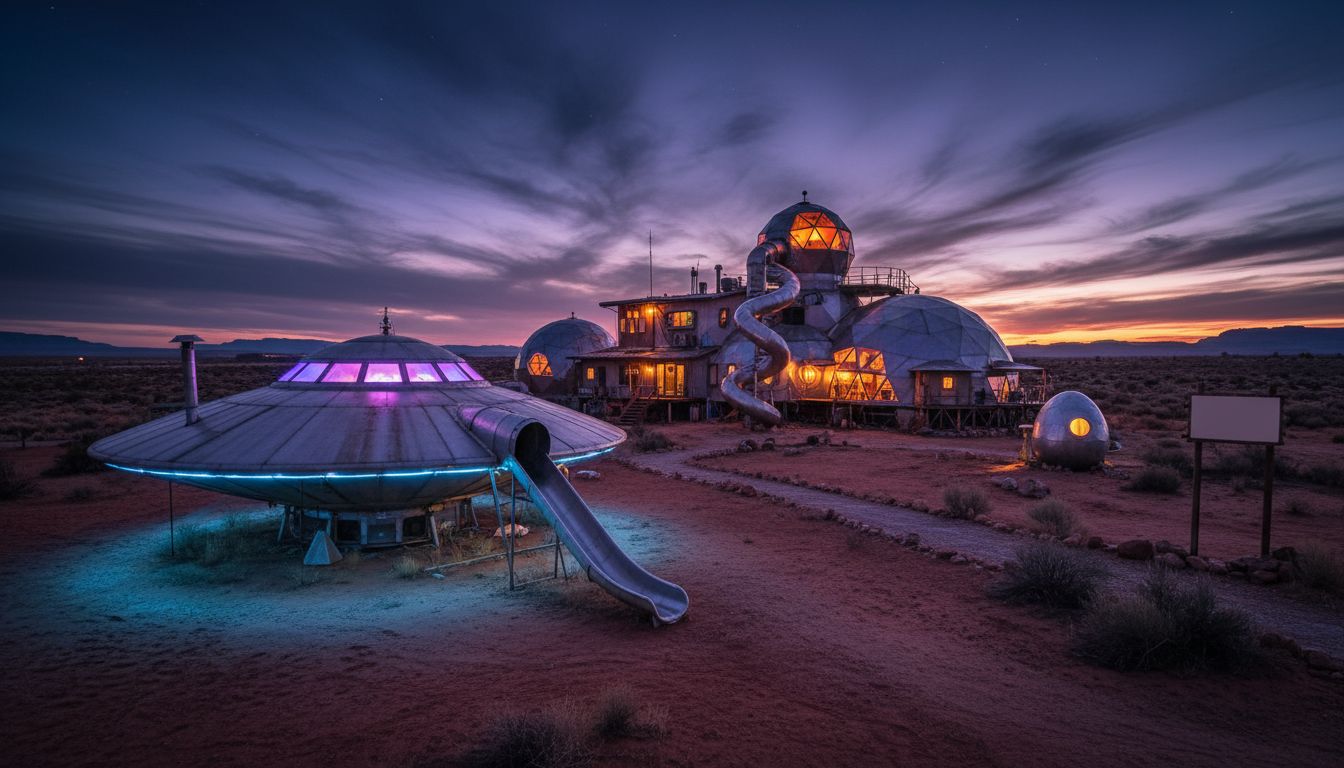 Weirdest Home Ever? Utah UFO Compound With Full-Size Spaceship, Indoor Slide And Alien Pods Is For Sale For $1.5M - Yahoo
