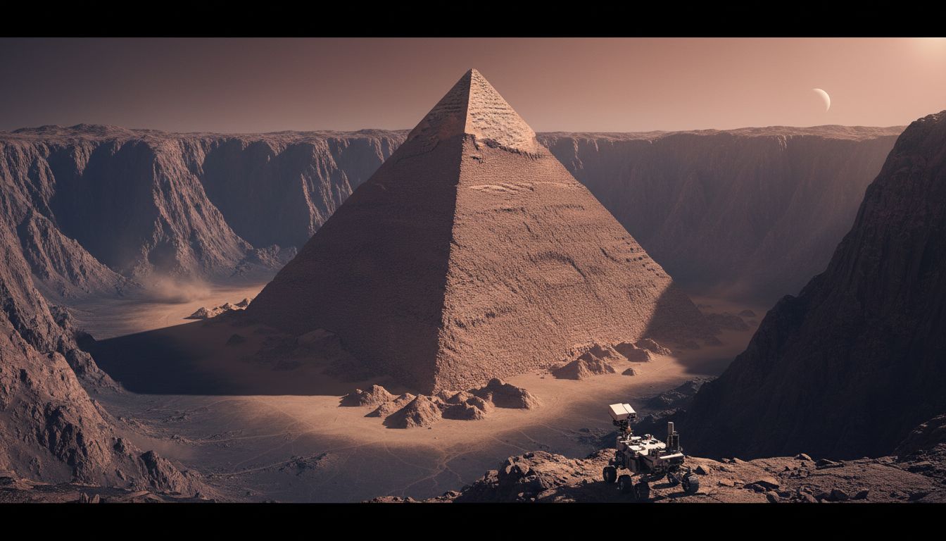 'Three-sided pyramid' similar to those in Egypt spotted on Mars