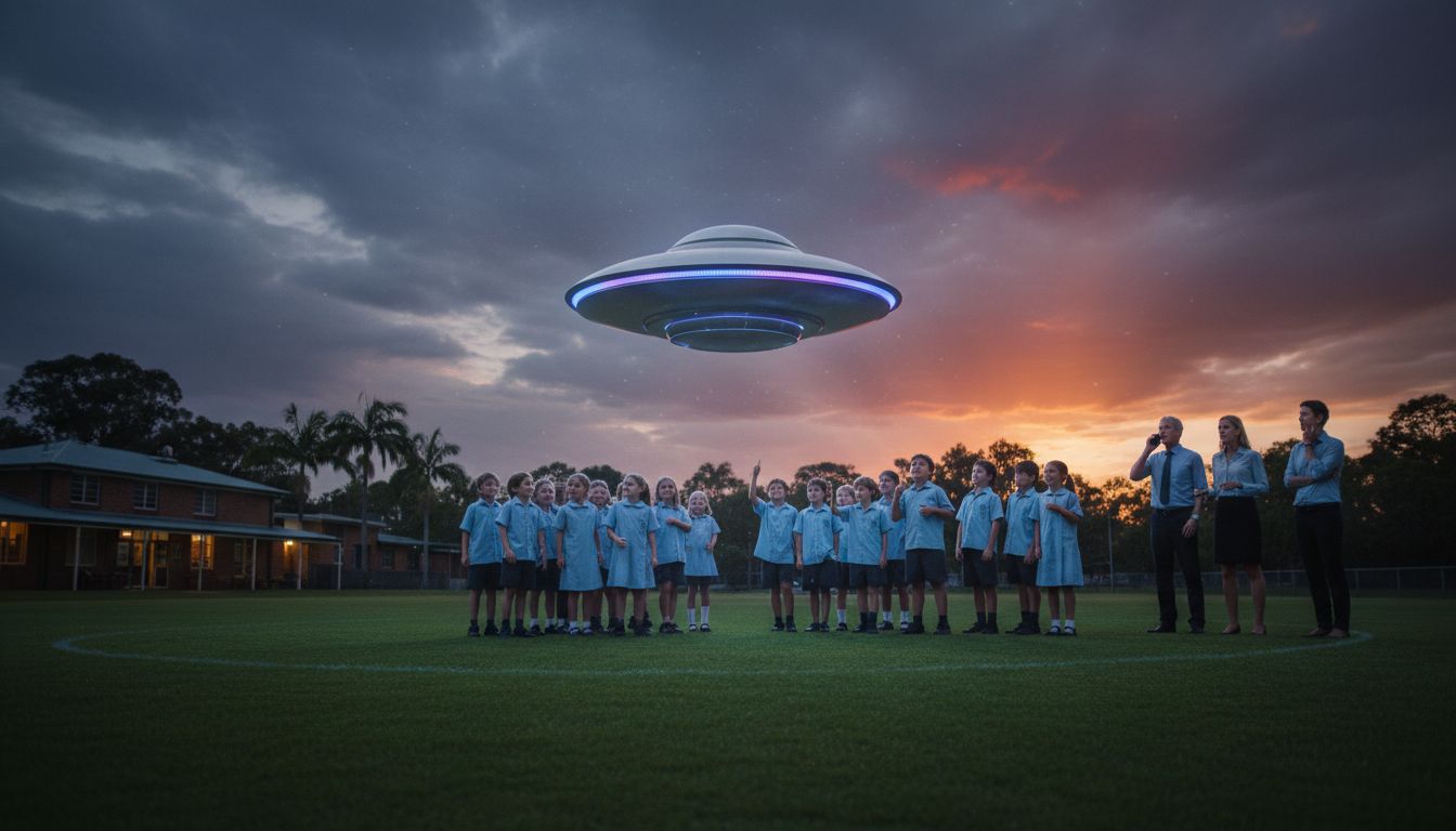 UFOs over the oval: The sighting school kids were told not to talk about - Australian Broadcasting Corporation