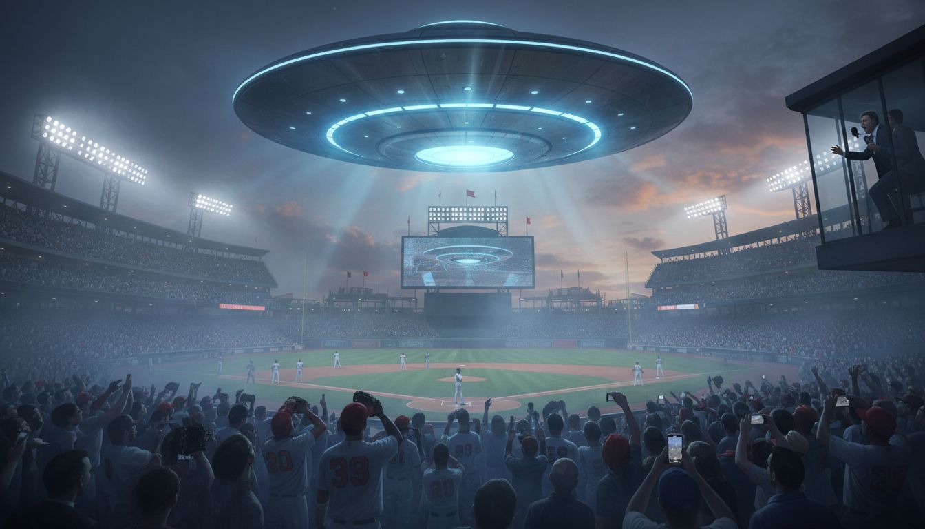 A UFO floated onto a baseball field and fans, the announcer, and ESPN still do not know what it was - Yahoo Creators