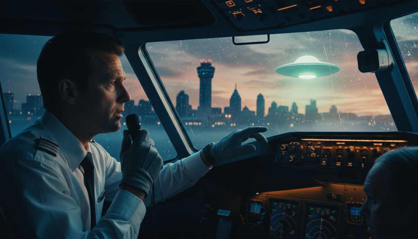 Commercial Pilot Landing in Philadelphia Reports Flying Saucer to Air Traffic Control Coast to Coast AM
