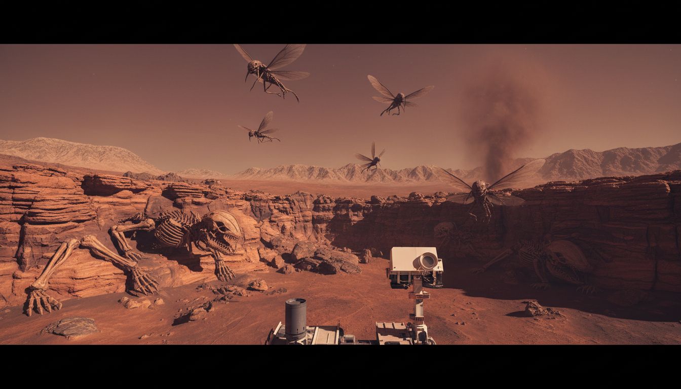 NASA's Latest Rover Images Reveal Possible Winged Insect and Predator Life Forms on Mars - Indian Defence Review