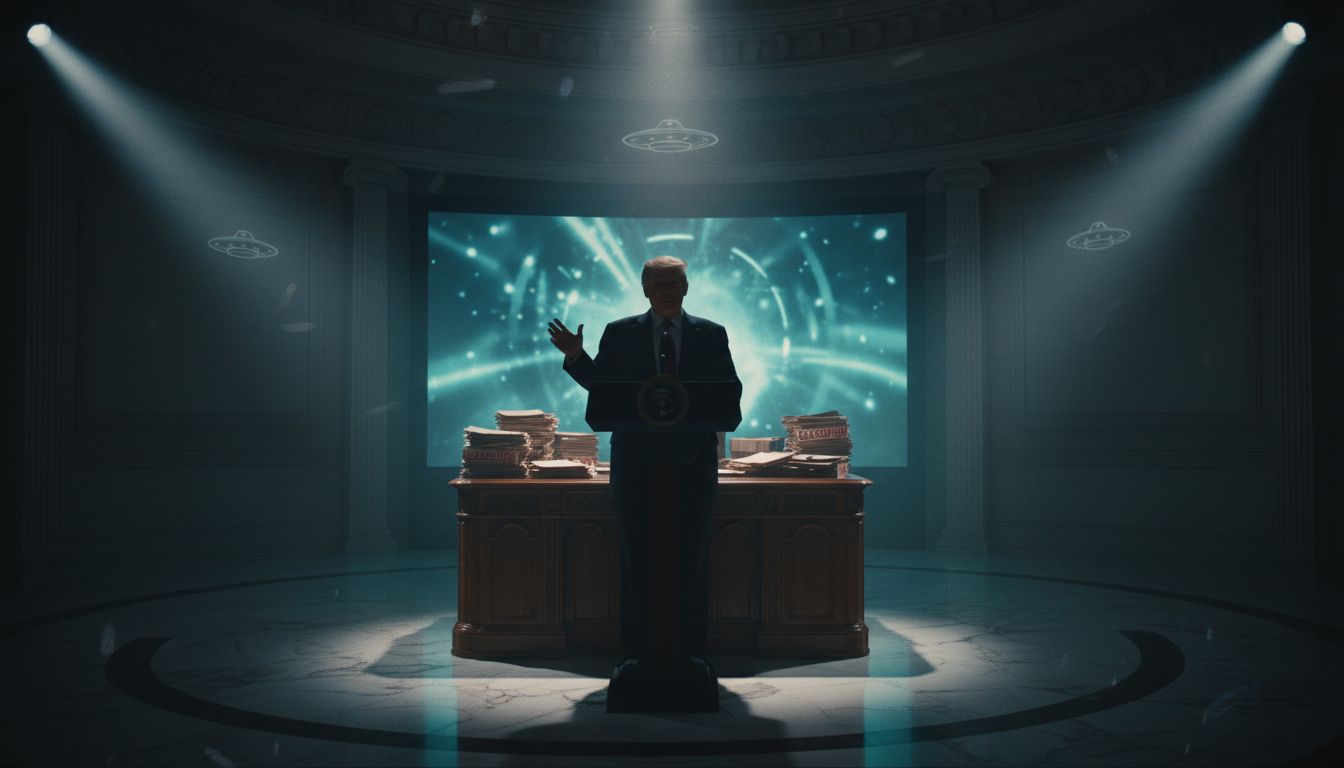 Trump drops hints of what's coming in new batch of UFO files set for release - PBS