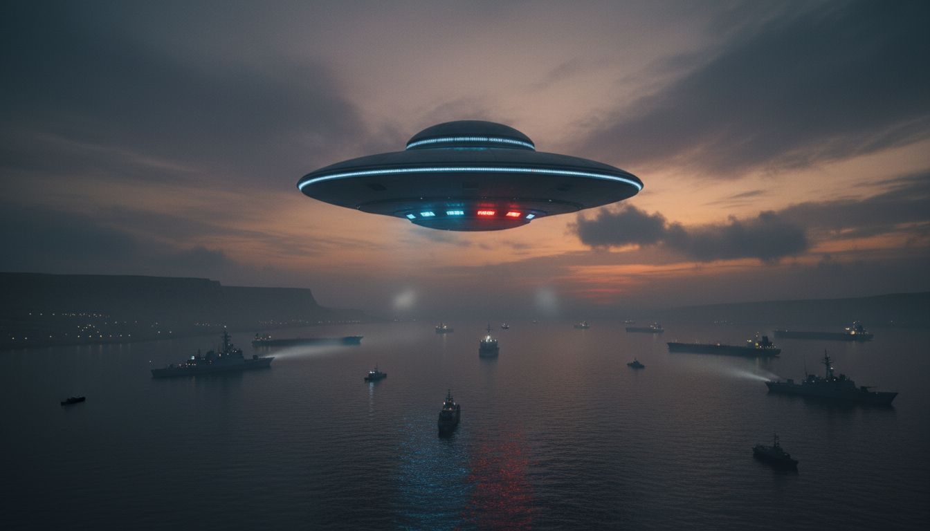 Mystery UFO spotted hovering over Strait of Hormuz