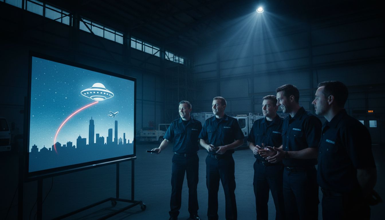 Doncaster UFO speech used to 'spice up' airport safety talks - BBC