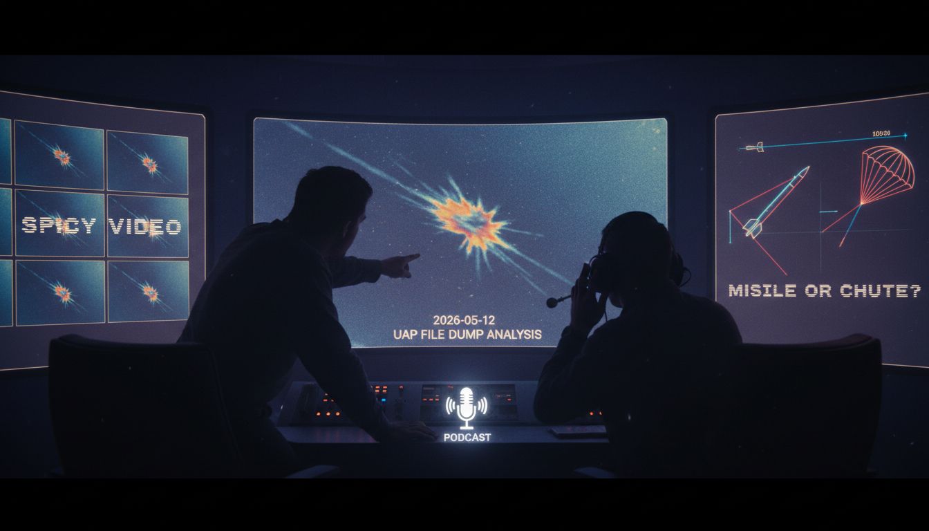 Analyzing the USA Gov Spiky Video from first Dump. Is it all Artifacts of missile or ChuteFlare 2026