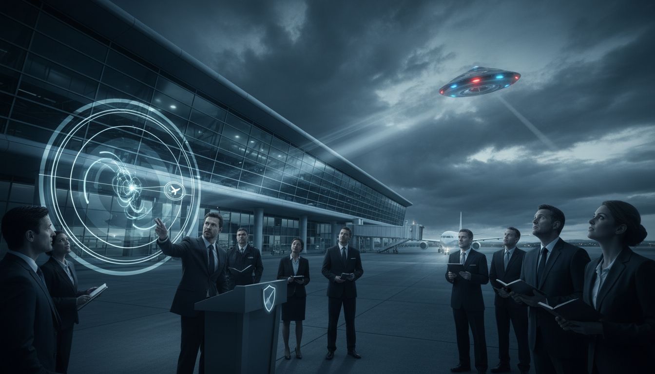 Moment Reform UK councillor calls for airport 'UFO safety committee' - BBC