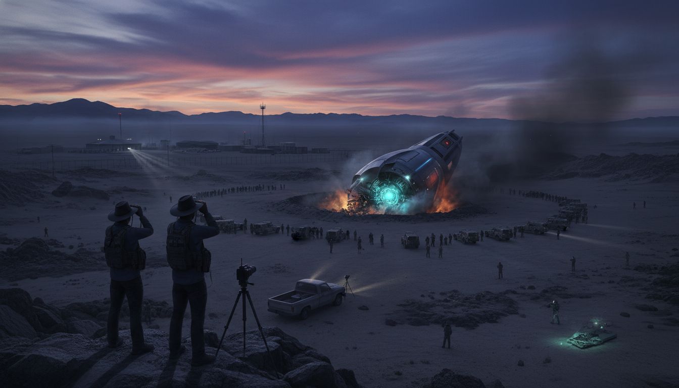 Unknown object crash near Area 51 fuels cover-up claims