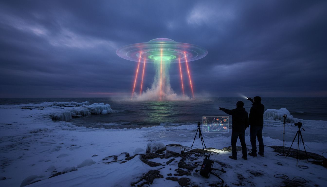 The 2023 Lake Huron Object - DEW beam?