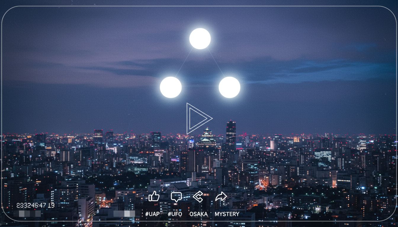 White Orb UAPs Over Osaka, Japan