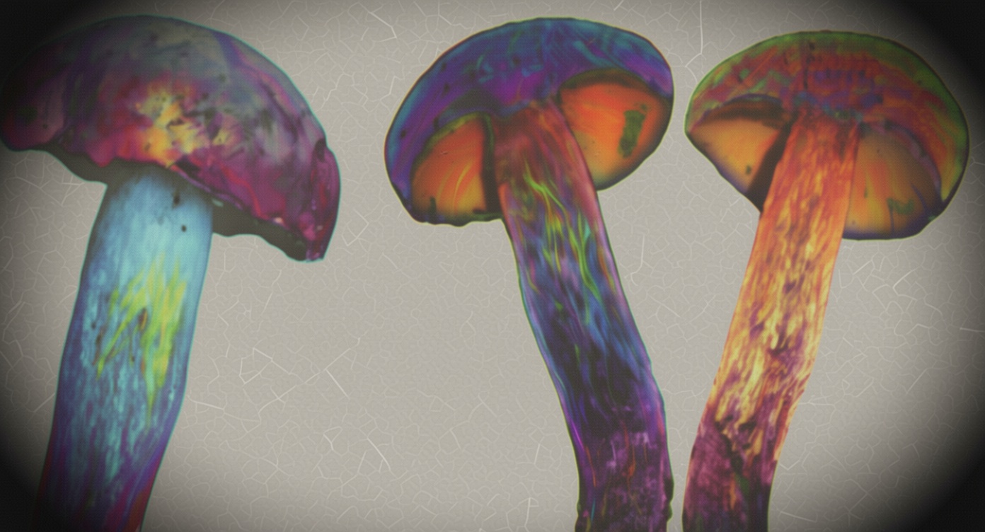 Mushroom linked to tiny human visions lacks known psychedelic genes