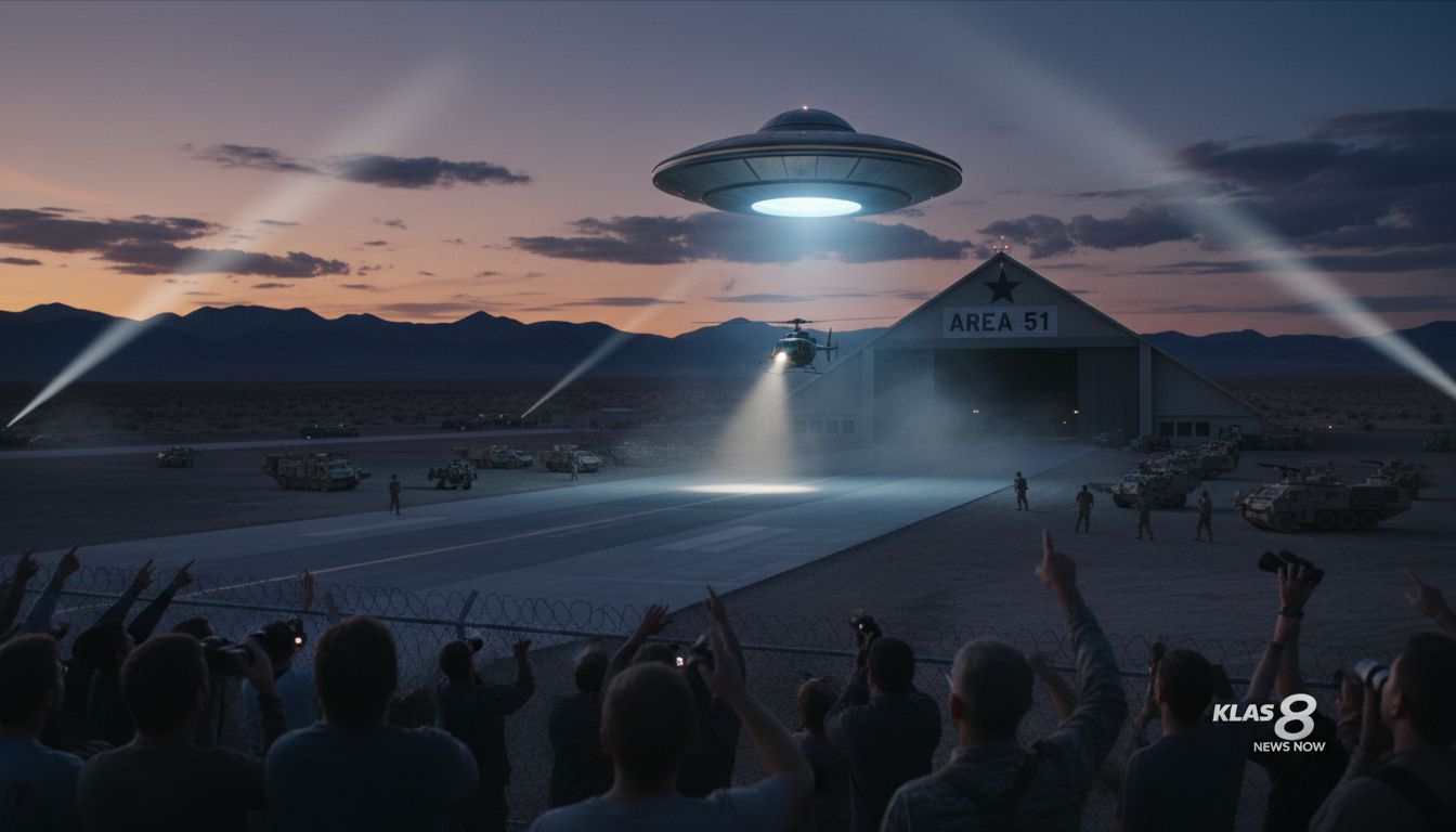 SAUCER1 takes flight from Area51 on World UFO Day - KLAS 8 News Now