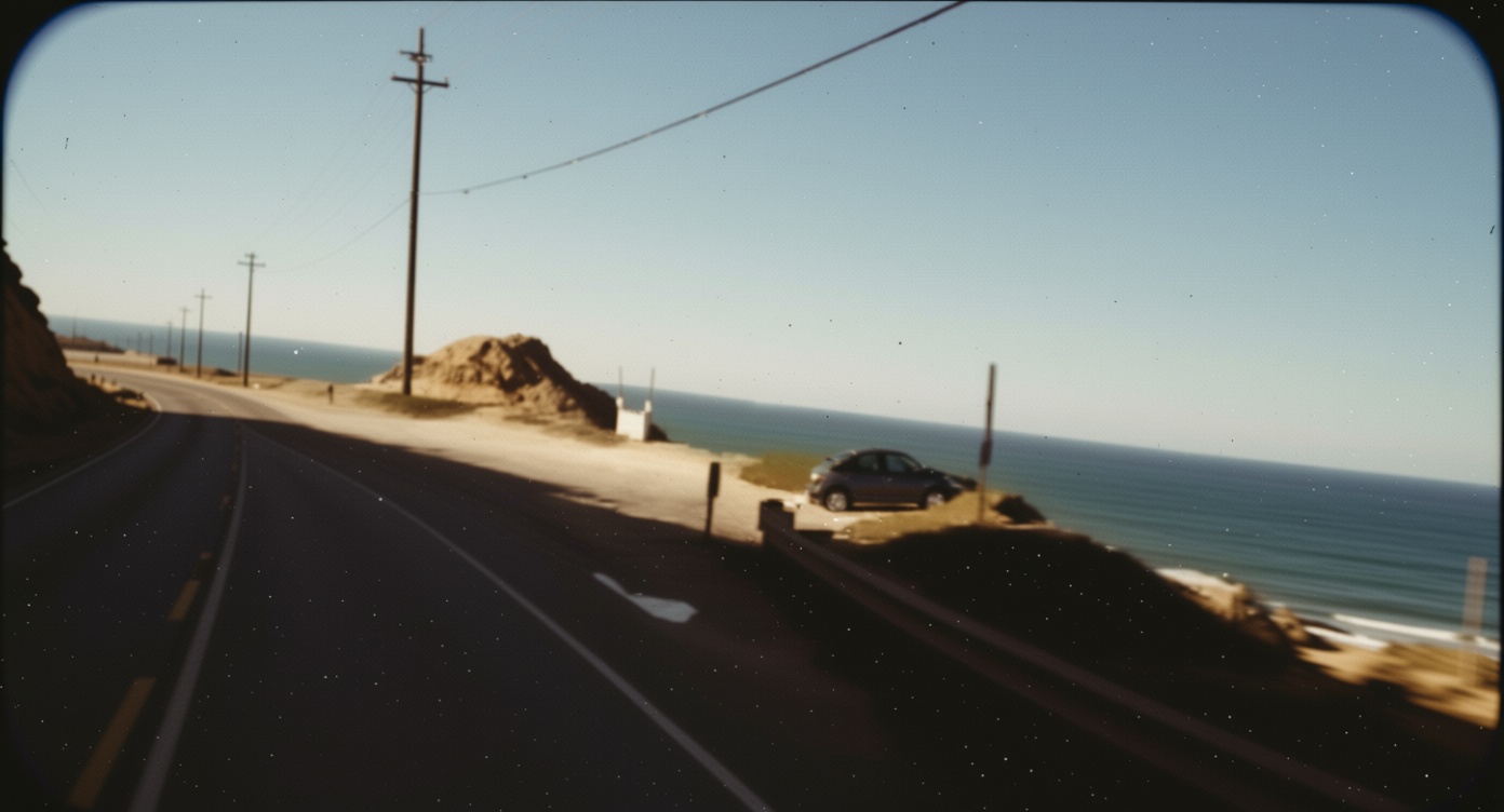 Dashcam video purportedly shows a mysterious car on the road